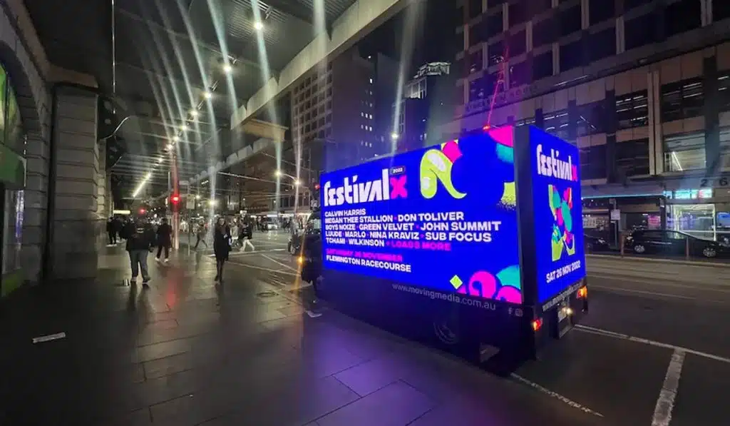 LED display truck