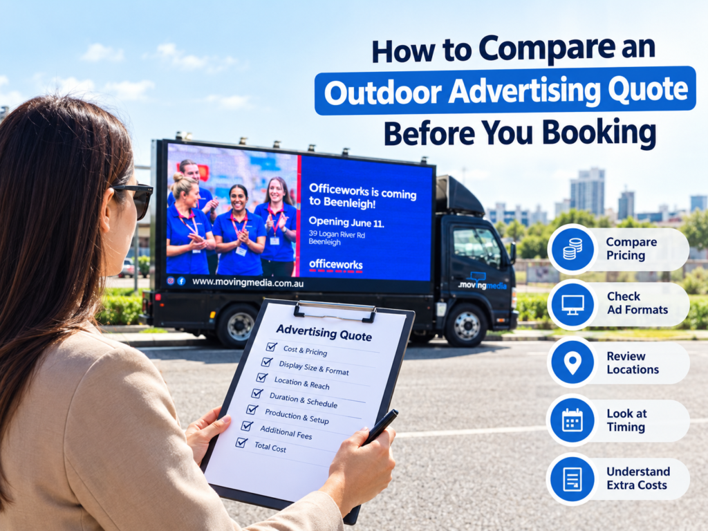 Outdoor Advertising Quote Before You Booking